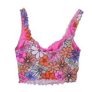 NWT Salt & Cove 2 Piece Junior’s Bikini Pink Floral Built In Bralette Size Small